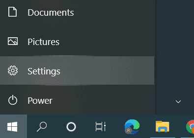 Windows 10 Start Menu Settings