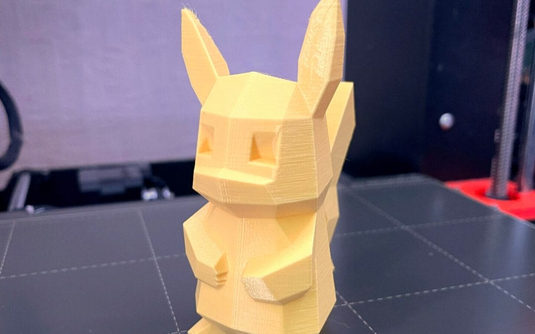 Low Poly Pikachu 3D Print Timelapse