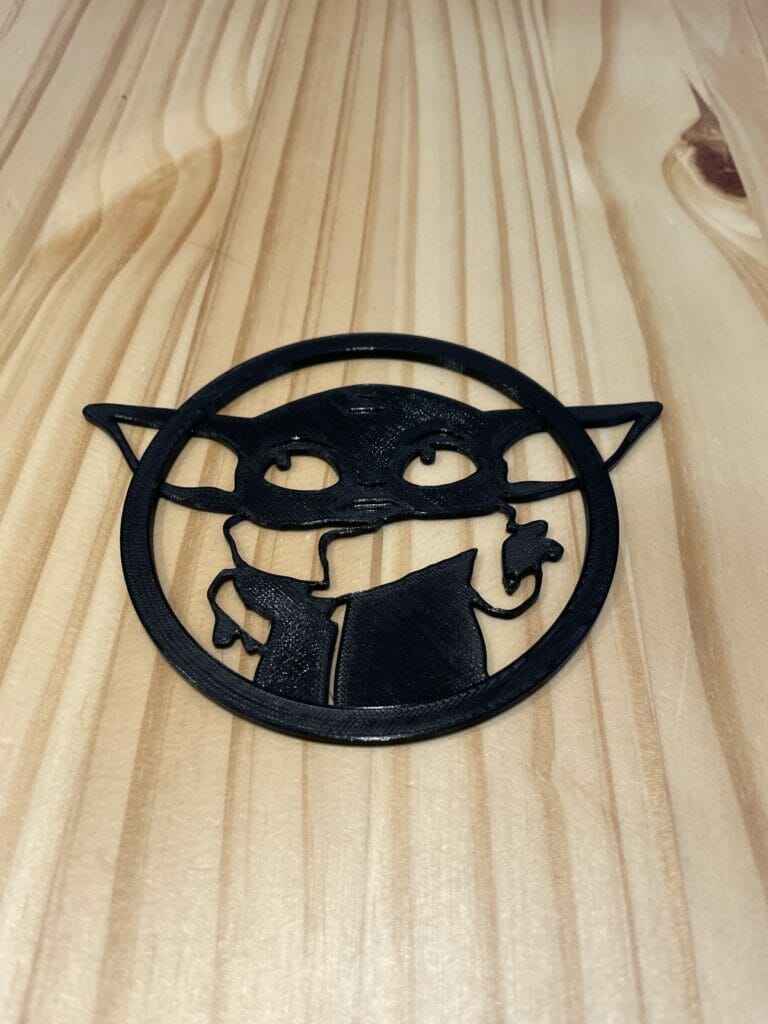 3D Printed Grogu Coaster