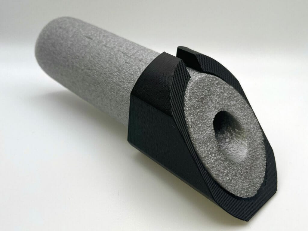 15mm Pipe Lagging (40mm OD) Cutting Jig 45° & 90° Angle Woodward